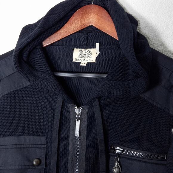 Juicy Couture Women’s Jacket Soft Grunge Utility Punk Streetwear Casual Sz XL - Picture 3 of 12